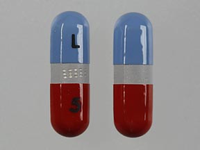 Pill L-5  Capsule/Oblong is Mapap Rapid Release Gelcaps