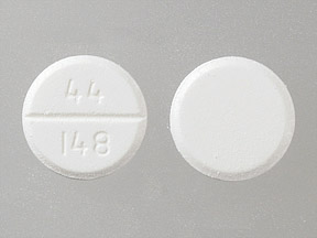 Pill 44 148 White Round is Acetaminophen