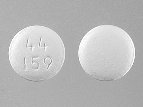 Pill 44 159 White Round is Acetaminophen, Aspirin and Caffeine.