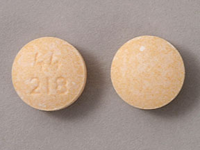 Pill 44218 Orange Round is Aspirin