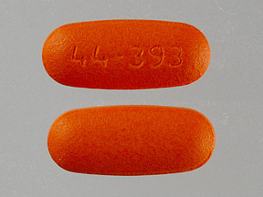 Pill 44 393 Orange Capsule/Oblong is Ibuprofen