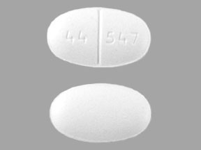 44 547 Pill White Oval 16mm - Pill Identifier