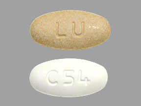 Pill LU C54 er amlodipinbesylat og telmisartan 5 mg / 40 mg