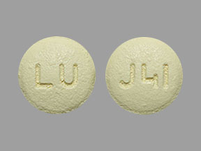 Pill LU J41 Yellow Round is Fenofibrate