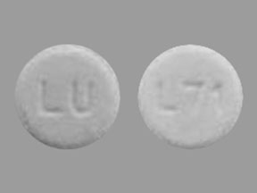 Pill LU L71 White Round is Tetrabenazine