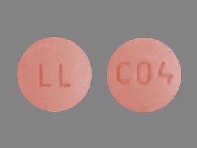 Pill LL C04 Red Round is Simvastatin