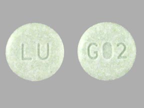 Pill LU G02 is Lovastatin 20 mg
