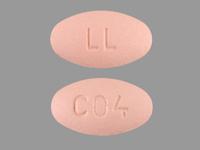 Pill LL C04 Red Oval is Simvastatin