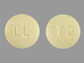 Hydrochlorothiazide and lisinopril 12.5 mg / 20 mg B02 LL