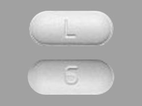 Pill L 6 Gray Capsule-shape is Lamivudine
