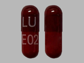 Pill LU E02 is Rifampin 300 mg