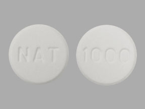 Pill NAT 1000 is Lanthanum Carbonate (Chewable) 1000 mg