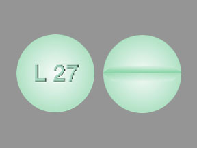 Pill L 27 Green Round is Levothyroxine Sodium