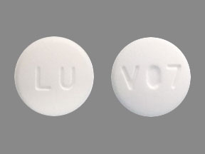 Pill LU V07 White Round is Sildenafil Citrate