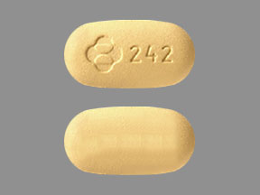 Pill Logo 242 е Isentress HD 600 mg