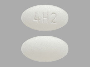 4H2 Pill Images (White / Elliptical / Oval)
