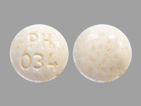 Pill PH 034 Yellow Round is Aspirin (Chewable)