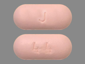 Pill J 44 Pink Capsule/Oblong is Fexofenadine Hydrochloride