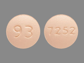 Pill 7252 93 Orange Round is Fexofenadine Hydrochloride