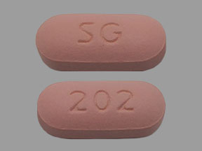 Pill SG 202 Pink Capsule/Oblong is Fexofenadine Hydrochloride