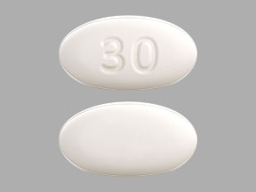 Pill 30 White Oval is Emflaza