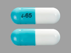 Pill i-65 Blue & White Capsule/Oblong is Tolsura