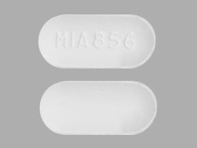 Pill MIA 856 White Capsule/Oblong is Acetaminophen and Butalbital