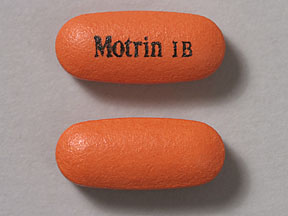 Pill Motrin IB Orange Capsule/Oblong is Motrin IB