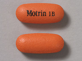 Pill Motrin IB Orange Capsule/Oblong is Motrin IB