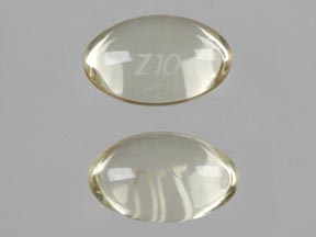 Pill Z10 Yellow Elliptical/Oval is Zyrtec Liquid Gels