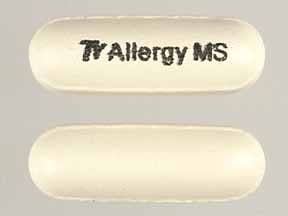 Pill TY Allergy MS Beige Capsule/Oblong is Tylenol Allergy Multi-Symptom