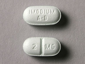Pill IMODIUM AD 2 MG Green Oval is Imodium A-D