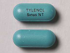 Pill TYLENOL Sinus NT Green Capsule-shape is Tylenol Sinus Maximum Strength