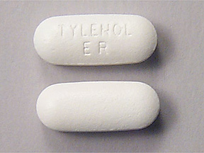 Pill TYLENOL ER is Tylenol 8HR 650 mg