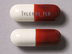 Acetaminophen / dextromethorphan / pseudoephedrine systemic 500 mg / 15 mg / 30 mg (TYLENOL FLU)