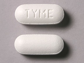 Pill TYME White Oval is Tylenol Women's Menstrual Relief