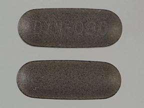 Pill DYN-080 Gray Capsule-shape is Solodyn