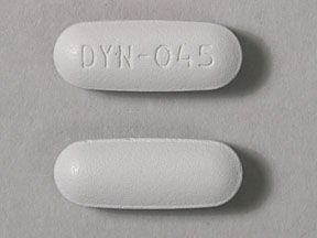 Pill DYN-045 Gray Capsule/Oblong is Solodyn