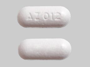 Pill AZ012 White Oval is Acetaminophen