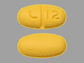 Pill L12 Yellow Oval is Valsartan