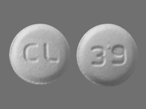 Pill CL 39 White Round is Olanzapine