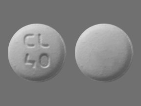 Pill CL 40 White Round is Olanzapine