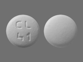 Pill CL 41 White Round is Olanzapine