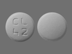 Pill CL 42 White Round is Olanzapine