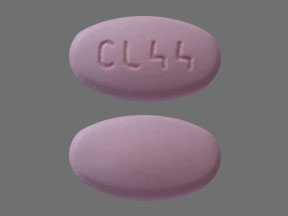 Pill CL 44 Pink Oval is Olanzapine