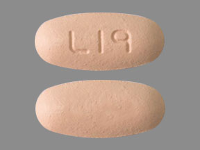 Pill L19 Pink Oval is Hydrochlorothiazide and Valsartan