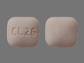Pill CL 26 Beige Four-sided is Montelukast Sodium