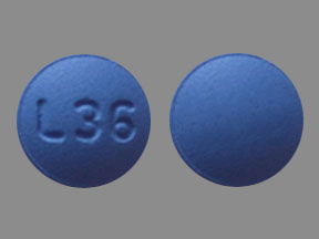 Pill L 36 Blue Round is Eszopiclone