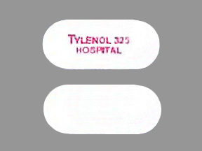 Tylenol regular strength 325 mg TYLENOL 325 HOSPITAL