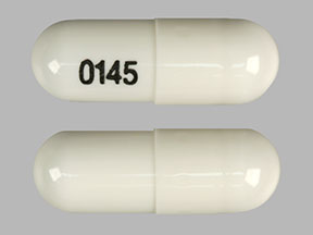 Pill 0145 White Capsule-shape is Oxycodone Hydrochloride